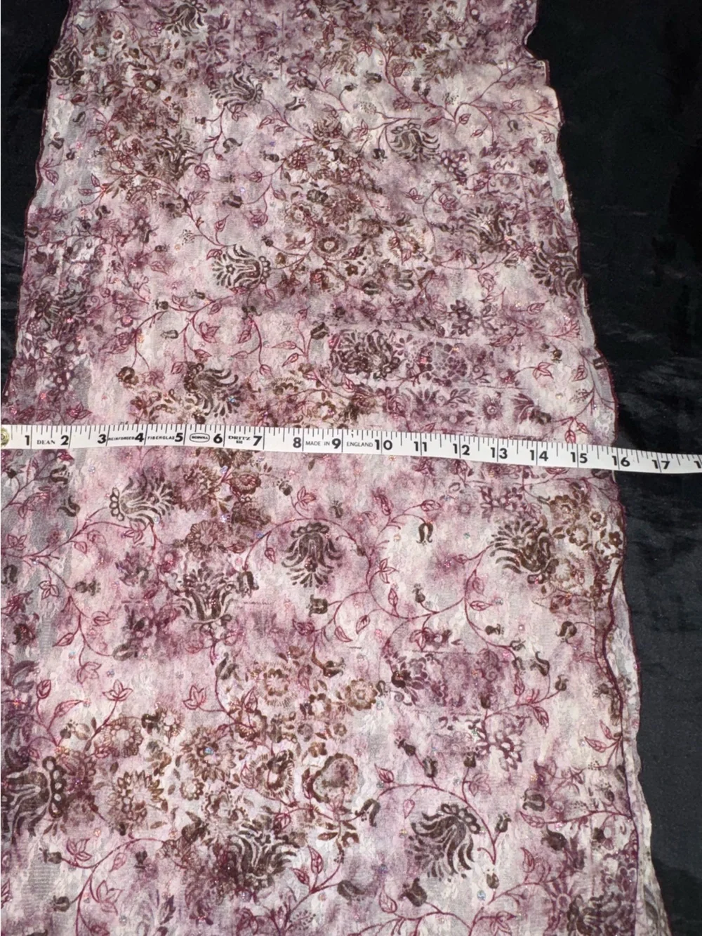 Serendipity Maui Purple Brown Floral Paisley Sheer Extra Long Scarf Wrap Shawl